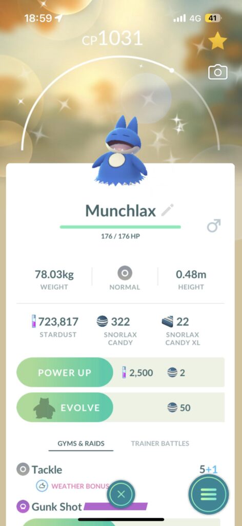 How rare is a shiny Munchlax from a 5k egg?