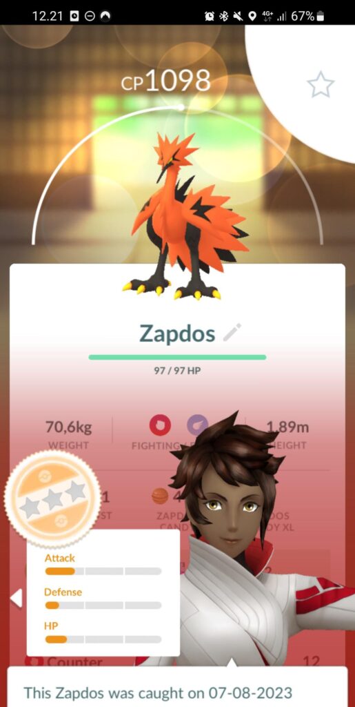 Great stats for this bird..