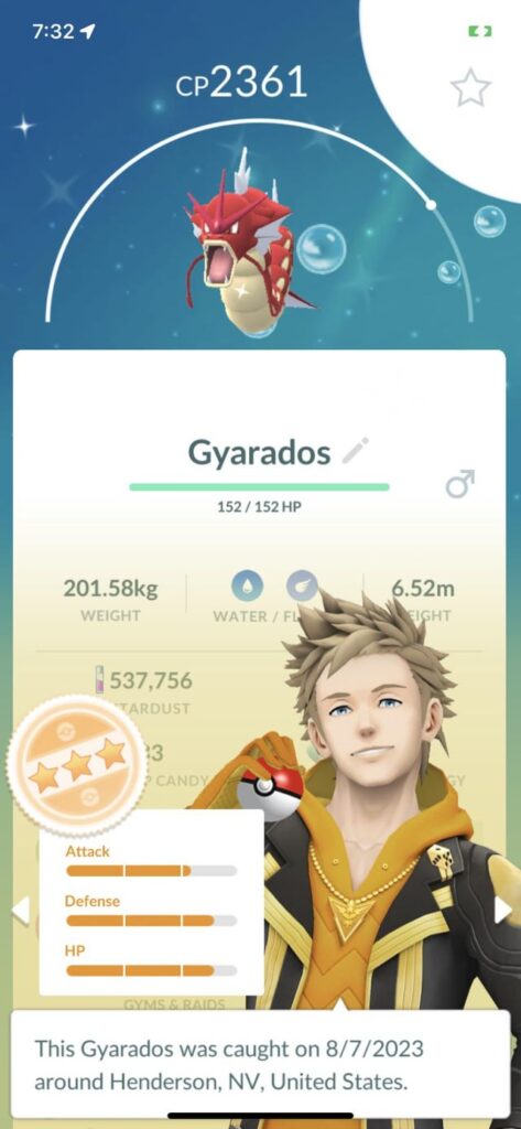 A shiny or hundo a day for the first week of august