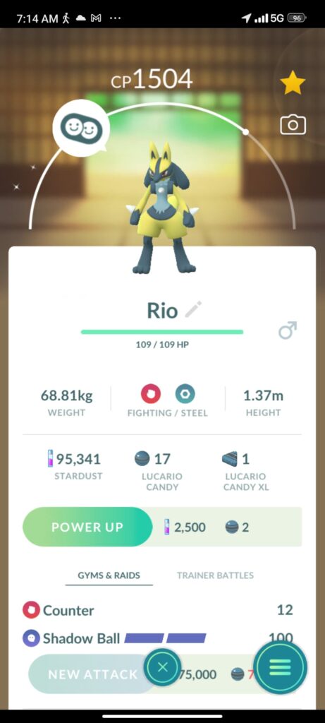 Is like shiny Lucario rare or what...