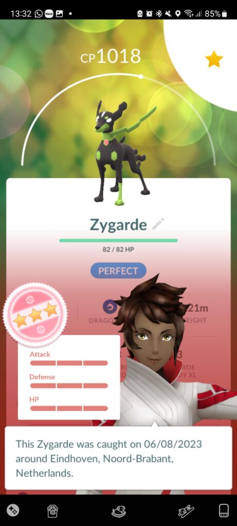 Caught a 100% Zygrade !!