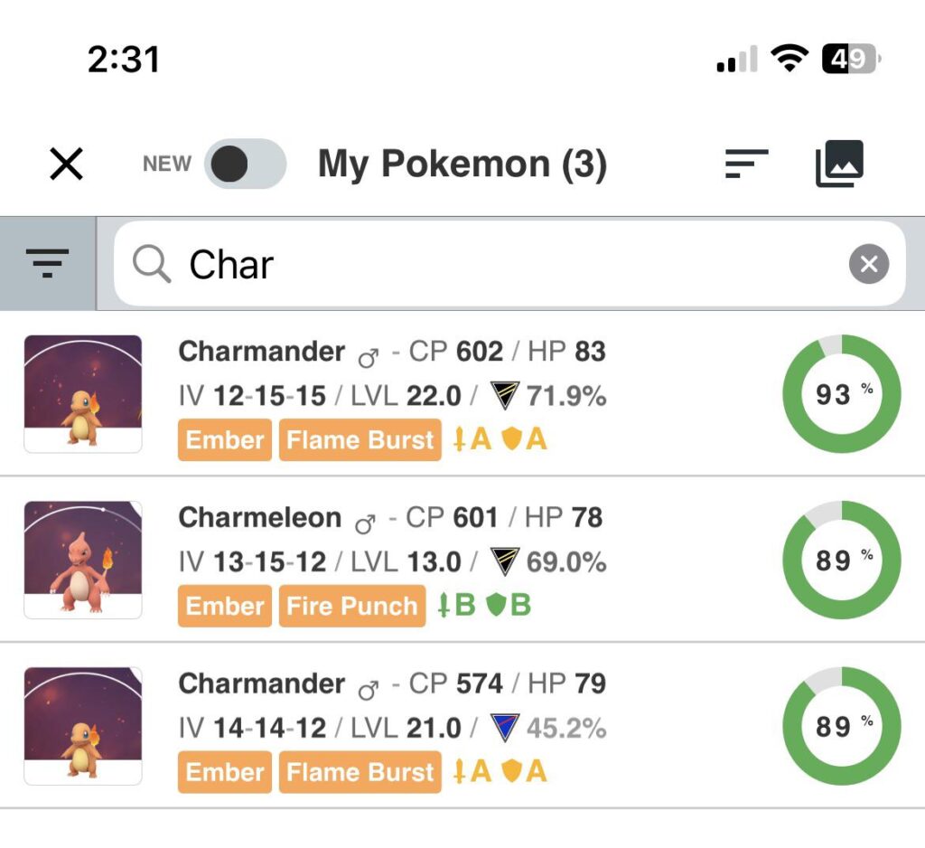 Which would you evolve into Charzard?