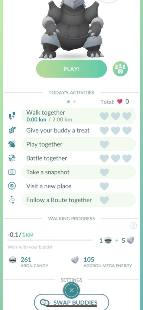 How did I manage to get negative walking progress?