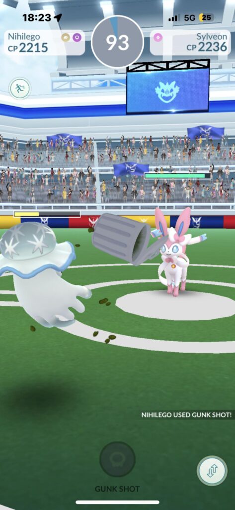 Gunk Shot is a funny charge move animation!