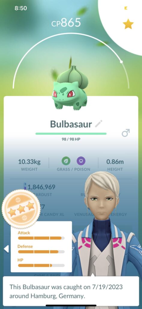 IVs for PVP: which Bulbasaur should be trained for great league?