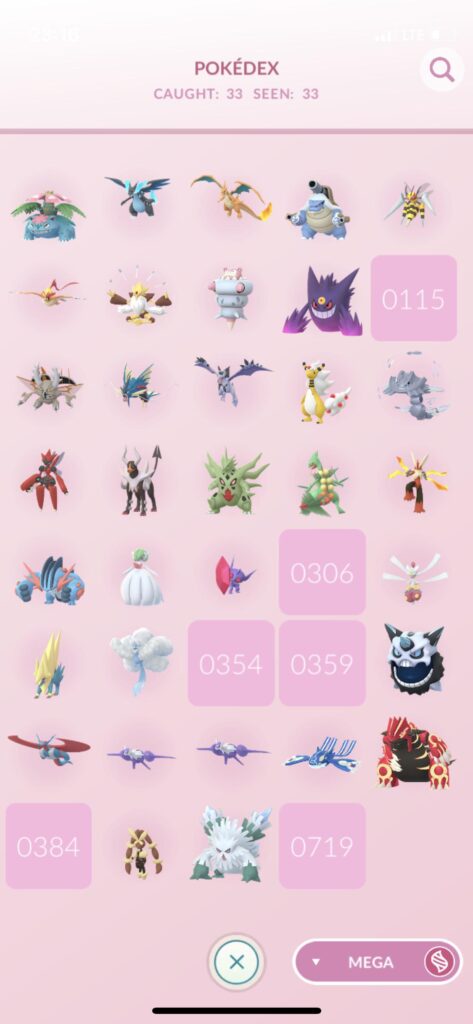Which of the Mega Pokémon are you missing?