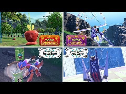 Pokémon Scarlet or Pokémon Violet - The Hidden Treasure of Area Zero: New Trailer