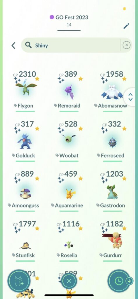 Decent haul for my first GO Fest and I feel like I can do better next GO Fest. How many shinies did y’all get?
