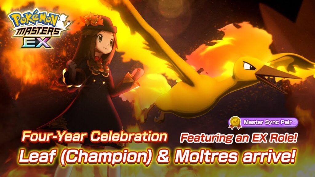 Four-Year Celebration Sync Pairs: Leaf (Champion) & Moltres