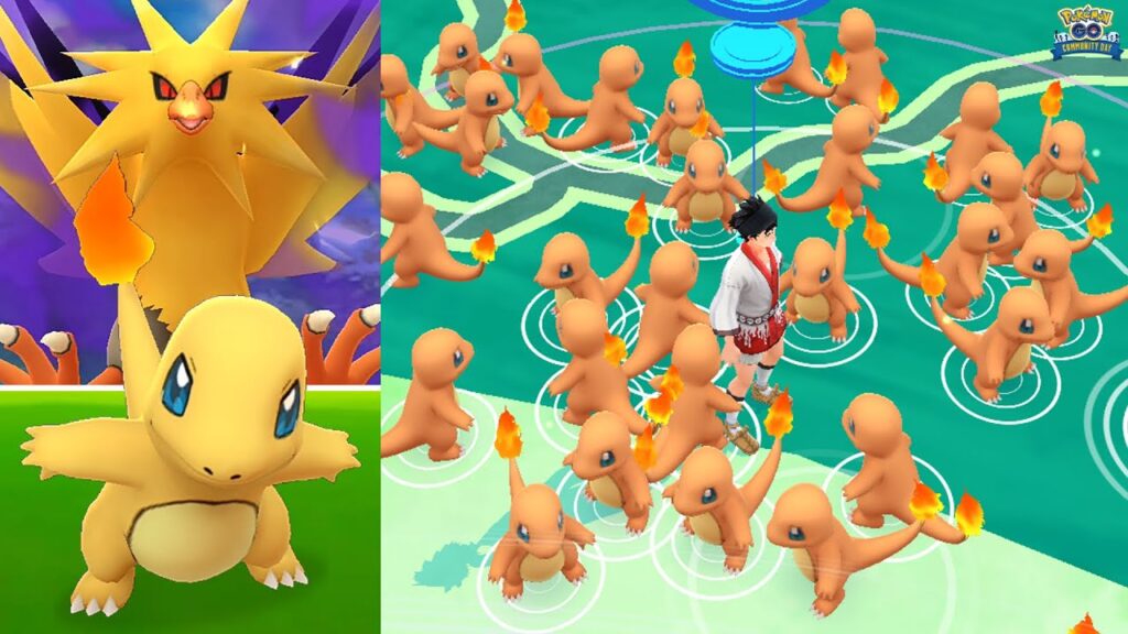 Shadow shiny Zapdos debut in Pokemon GO during Charmander Comm Day Classic!