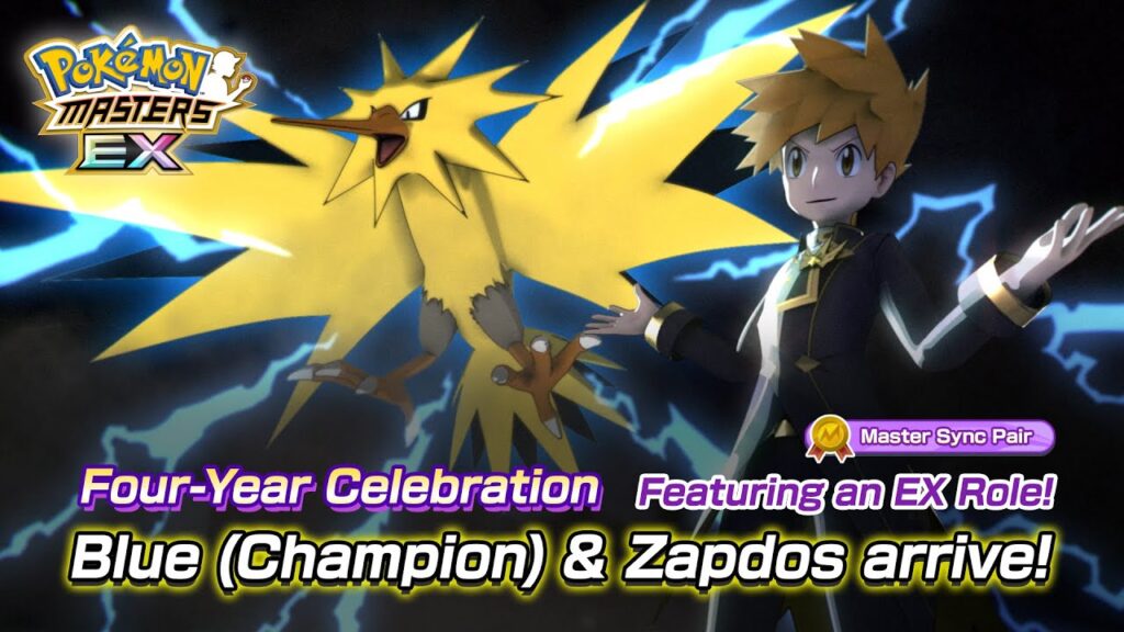 Four-Year Celebration Sync Pairs: Blue (Champion) & Zapdos