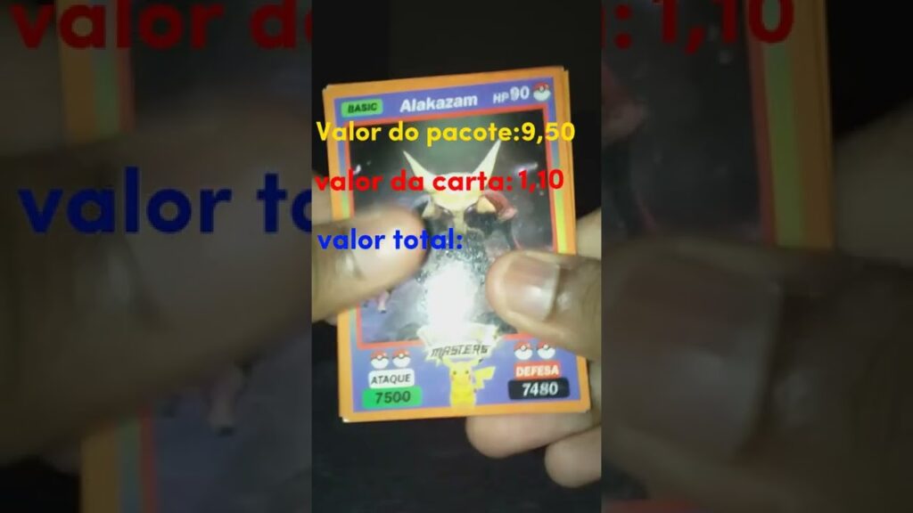 abrindo pacote carta pokemon masters e unite