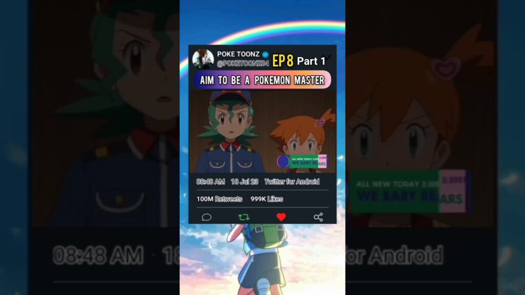 pokemon journeys aim to be a pokemon master | episode 8 | part 1 | #shorts