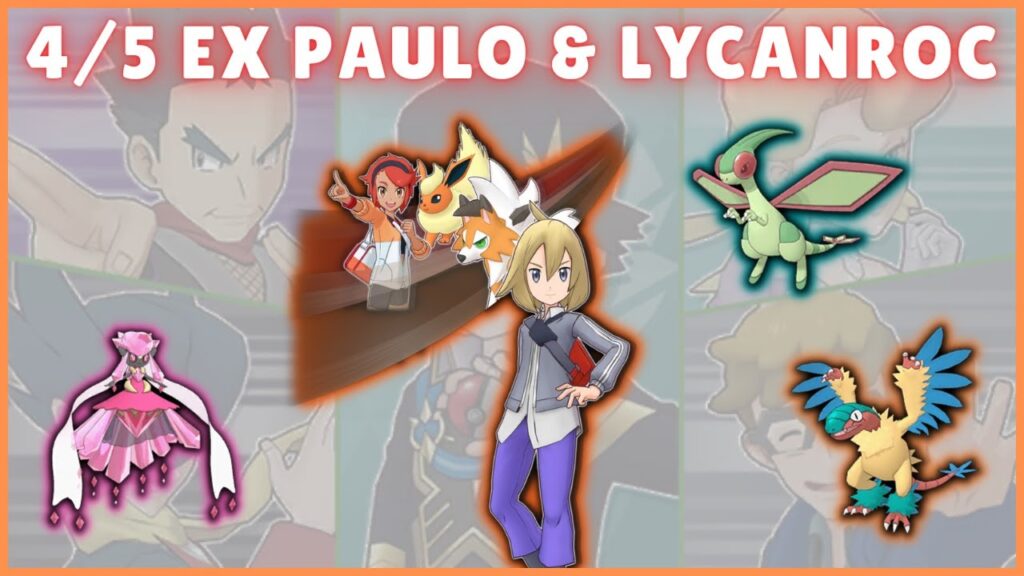 THE ULTIMATE PAULO & LYCANROC SHOWCASE! 4/5 EX Vs CS Master Mode 2.5k Points | Pokemon Masters EX