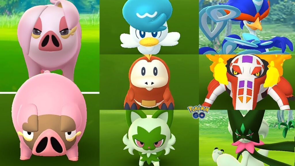 Paldean starters and shiny Lechonk debut in Pokemon GO!