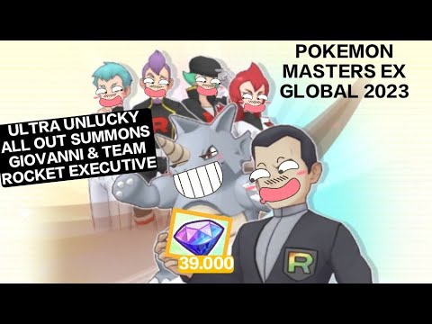 ULTRA UNLUCKY SUMMONS GIOVANNI & TEAM ROCKET EXECUTIVE SCOUT POKEMON MASTERS EX 4TH ANNIVERSARY 2023
