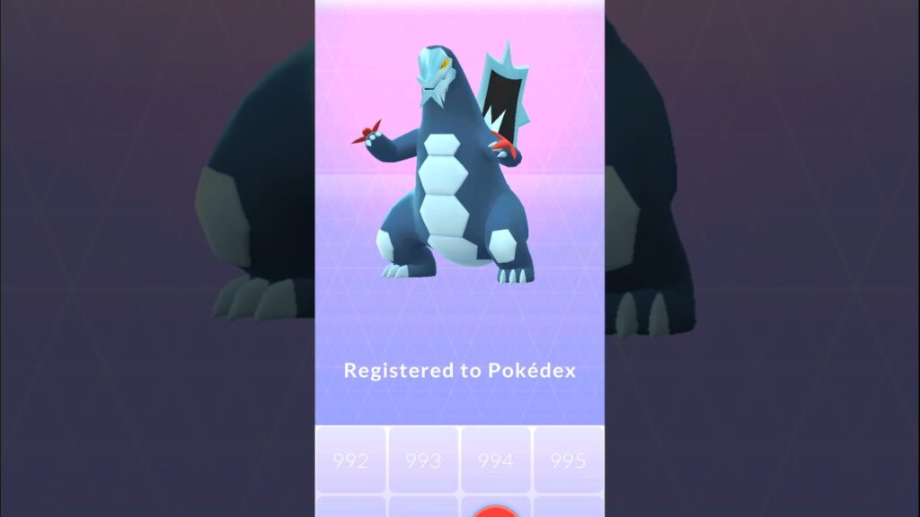 Got BAXCALIBUR (Gen 9) in Pokemon GO.