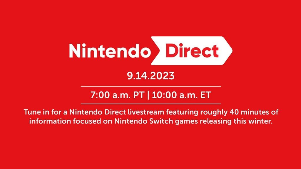 Link to the upcoming Direct for anyone who can’t watch it live, but wants to avoid spoilers.