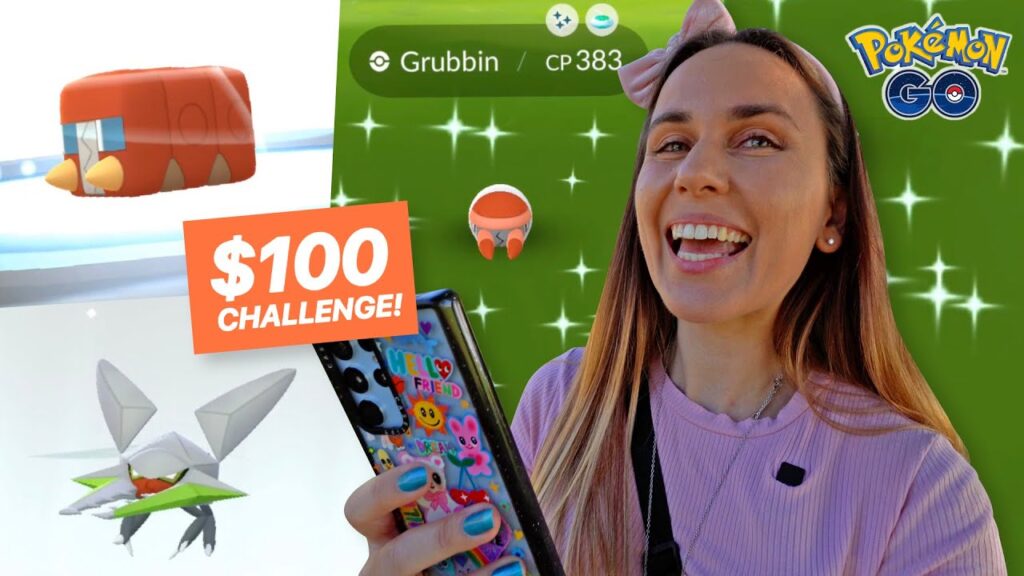 $100 Shiny Grubbin Challenge! #PokemonGO