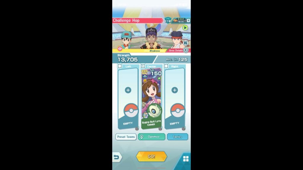 Pokemon Masters EX : SS Lyra Solos NC Hop (Psychic Weak) 2500 Points