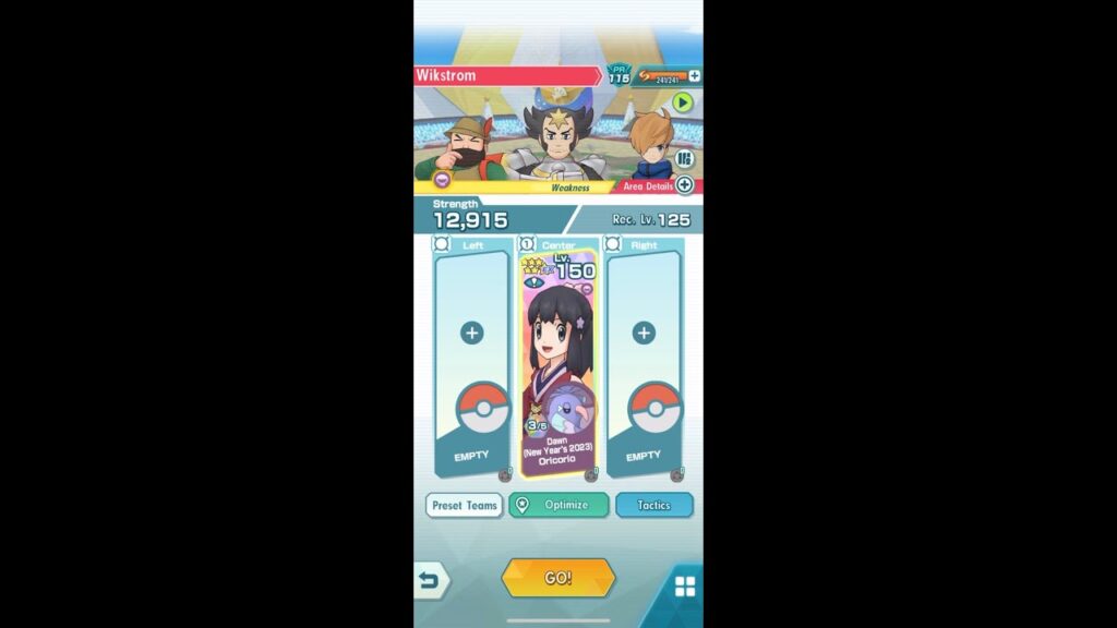 Pokemon Masters EX : NY Dawn solos Wikstrom (Ghost Weak) 2500 Points