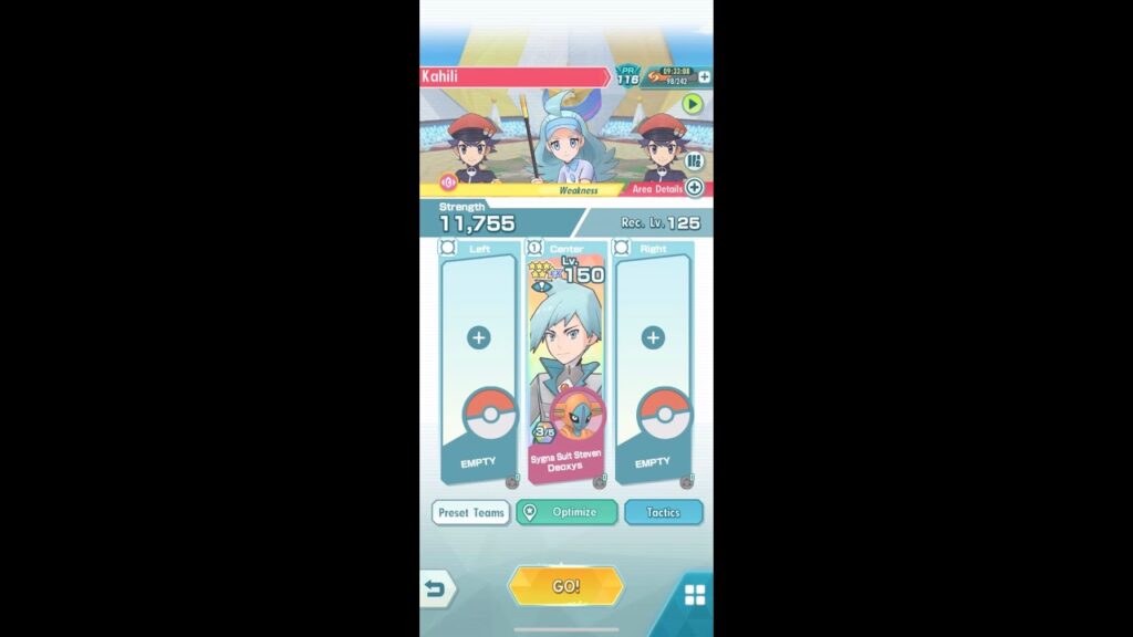 Pokemon Masters EX : SS Steven Solos Kahili (Psychic Weak) 2500 Points