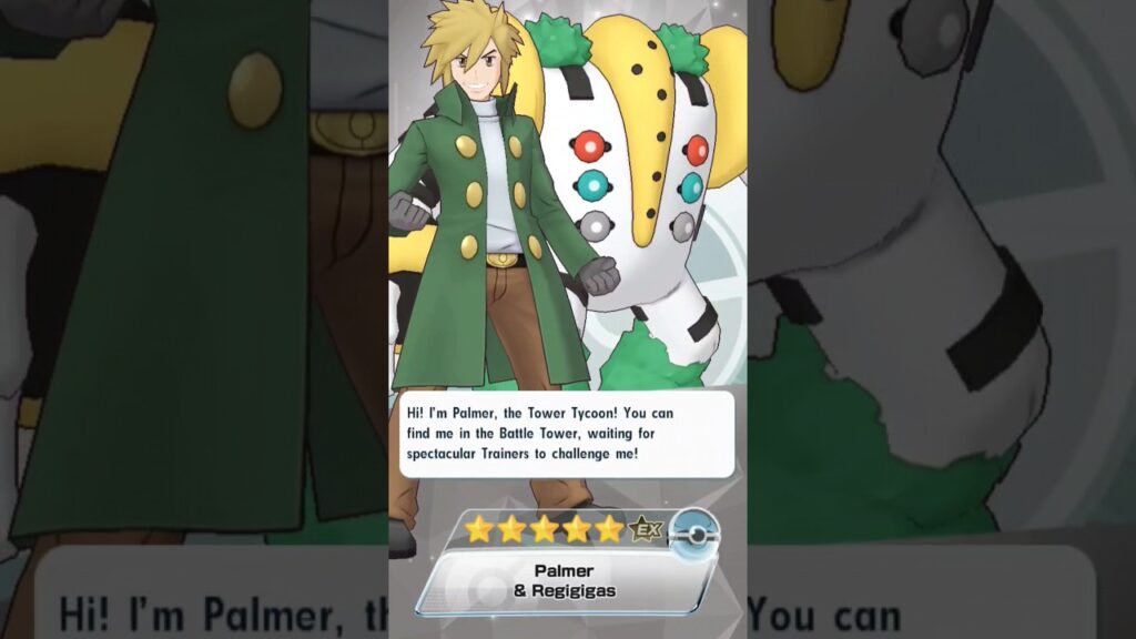 1 shot!!! Regigigas and Palmer  #pokemonmasters #pokemon
