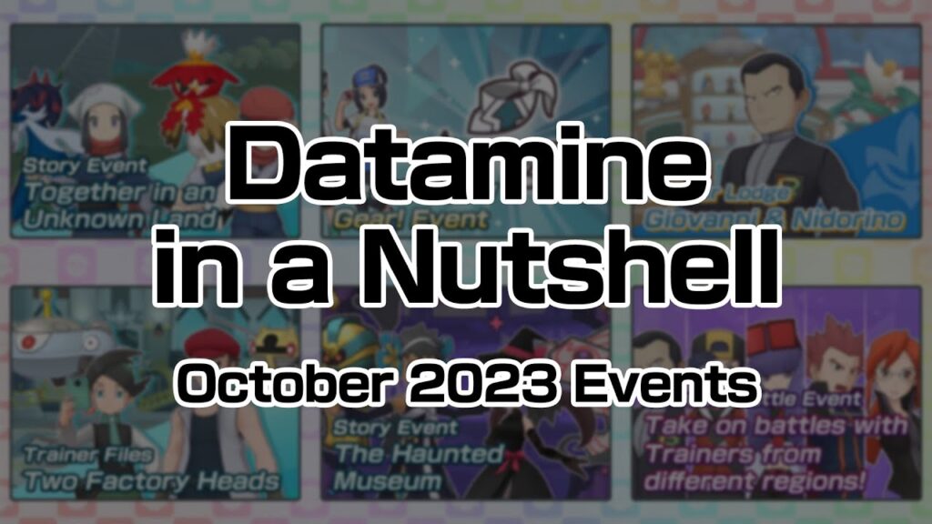 [Pokemon Masters EX] DATAMINE IN A NUTSHELL (October 2023 Events)