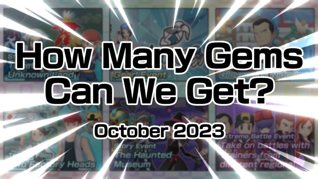 [Pokemon Masters EX] HOW MANY GEMS CAN WE GET? (October 2023)