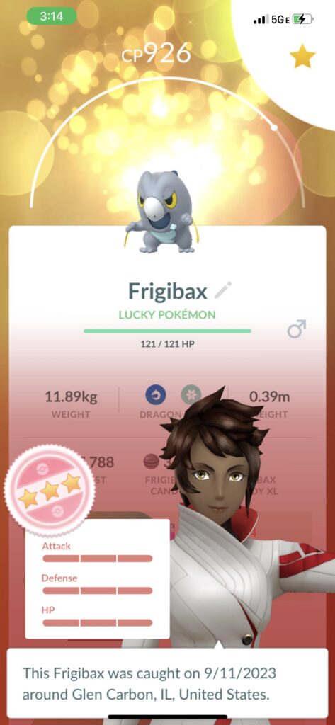 Random non-lucky trade turned in to this lucky hundo! 😱🎉