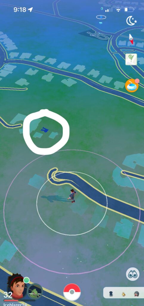 What does the R on the map means?