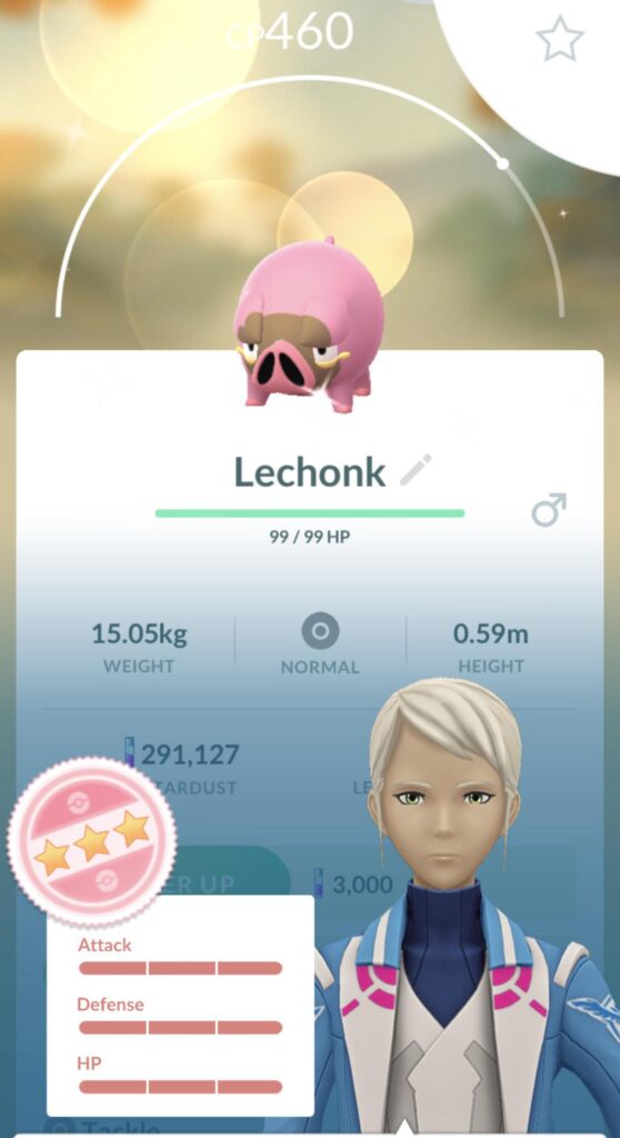 Odds on my handsome dear lechonk I just caught?