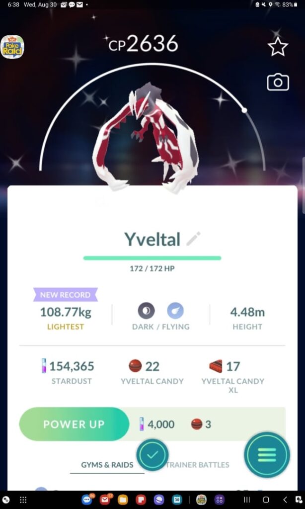 It's stats aren't the best but at least this is one shiny off my list
