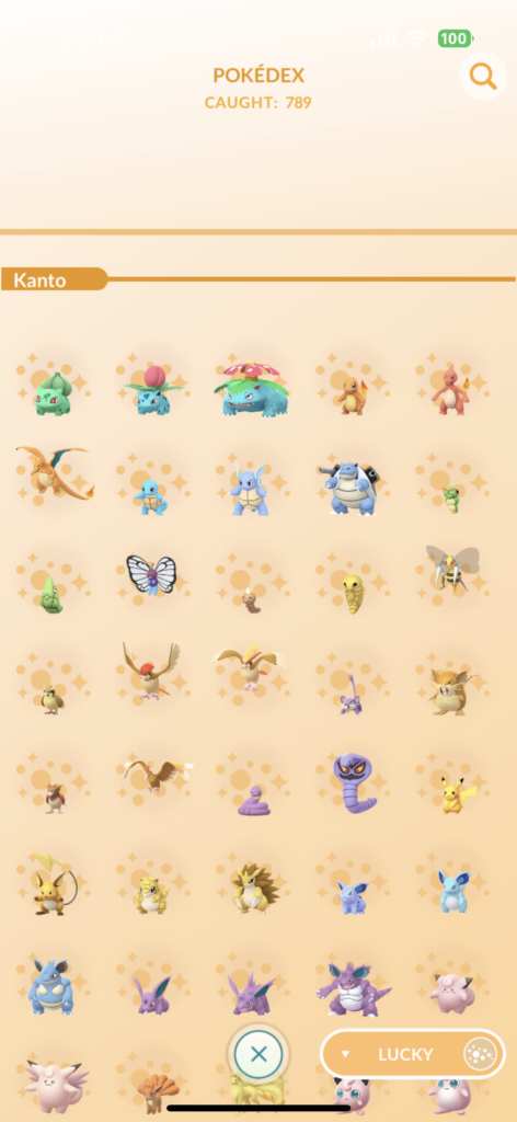 I have a full living lucky unique + event + form dex!!! (see comments)