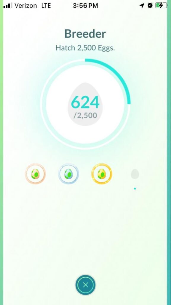 Egg update: quarter of the way to 2,500 haven't seen anything, not even a trash hundo pokemon. Losing faith here if I somehow hit Plat without even 1 i'm never hatching again.