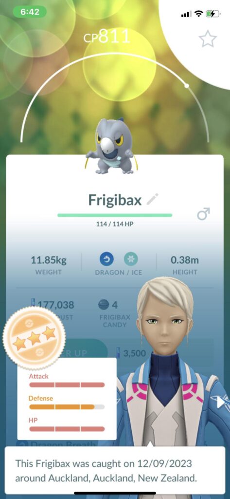 My first Frigibax caught in the wild. Absolutely happy with this