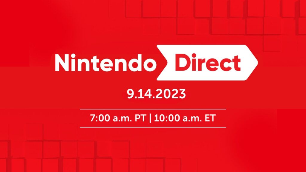 Nintendo Direct will air on September 14th at 10EST