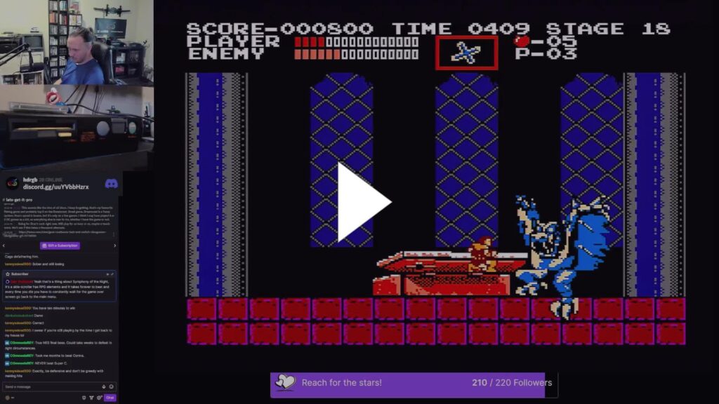 I finally defeated Dracula in Akumajo Dracula on the NES! After losing and losing this was satisfying!