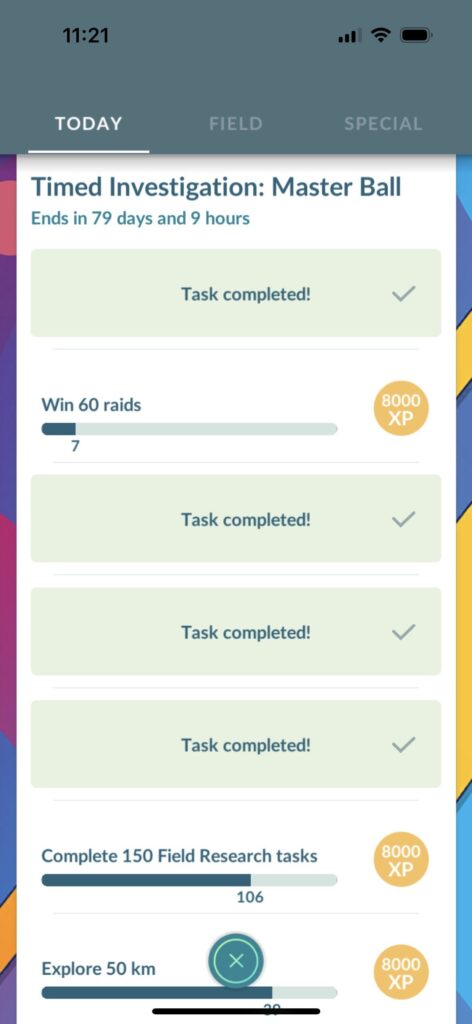 It was nice having a fast catch indicator for 2 days