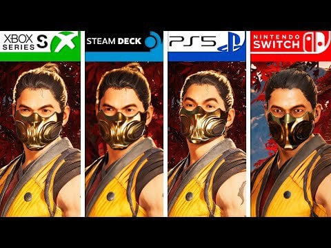 Mortal Kombat 1 | Switch - Steam Deck - Xbox Series S - PS5 | Graphics Comparison