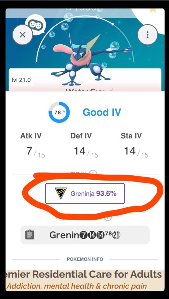Got a 93% PvP IV on Greninja