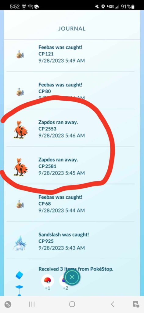 First time I've had this happen.