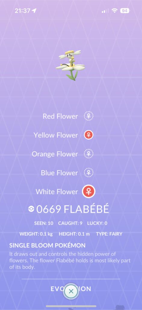 Flabébé has other colors???