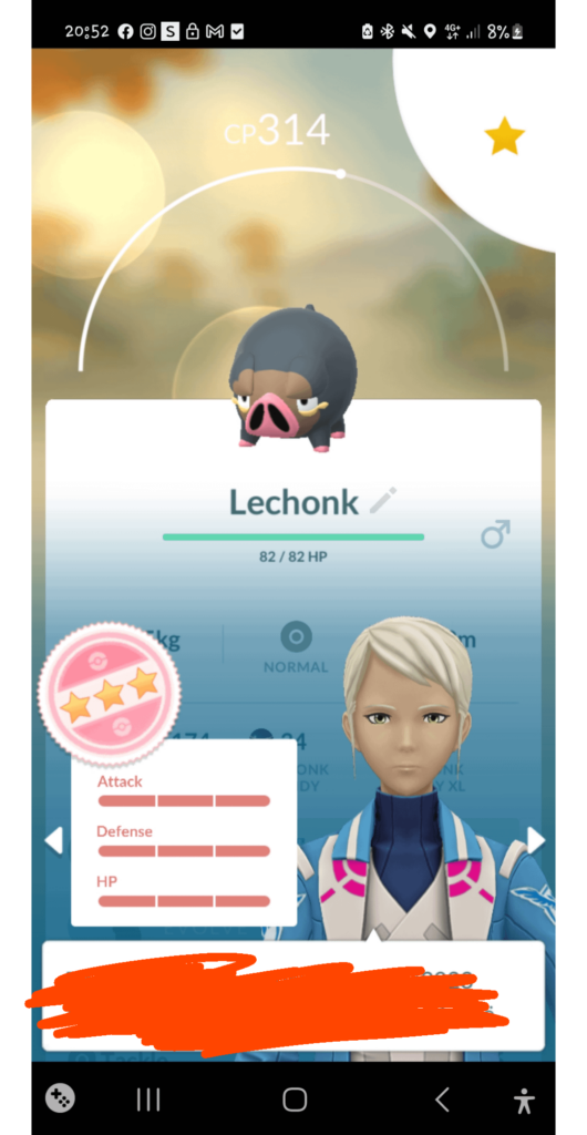 Got my 4* lechonkyboi from the reasearch tasks