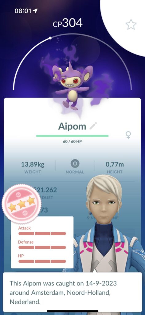When you finally catch your favourite Pokémon as a hundo :)