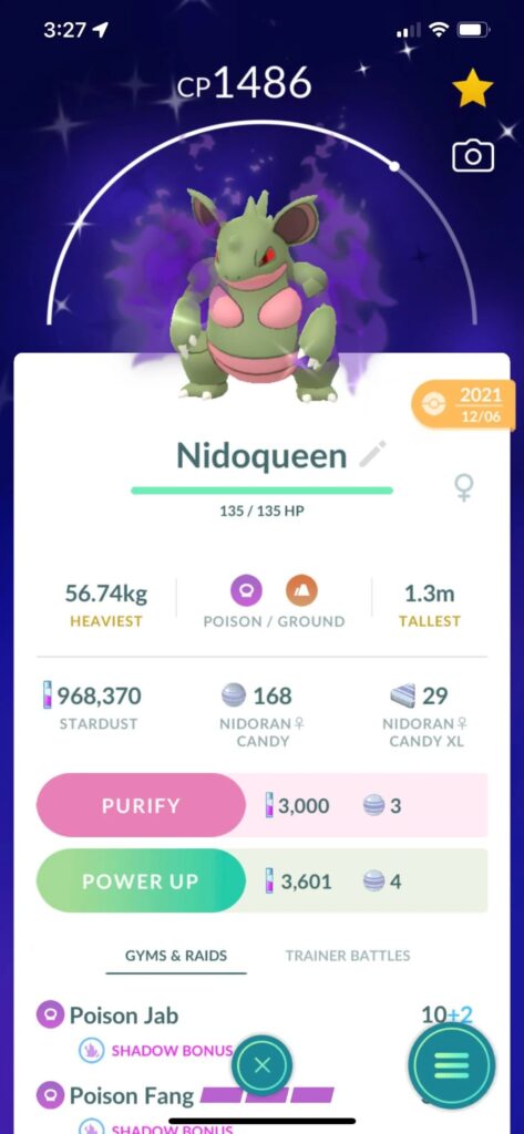 Shocked to read site that says a shiny Nidoqueen is 2nd most rare shiny, so is a shadow version crazy rare?