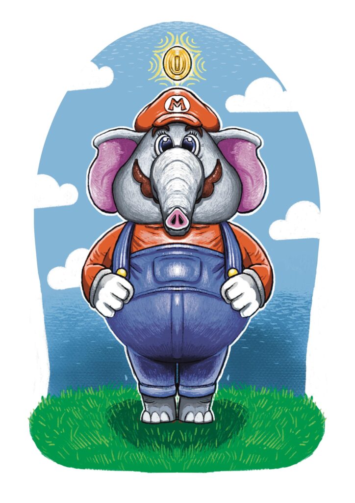 Mario wonder fan art by me