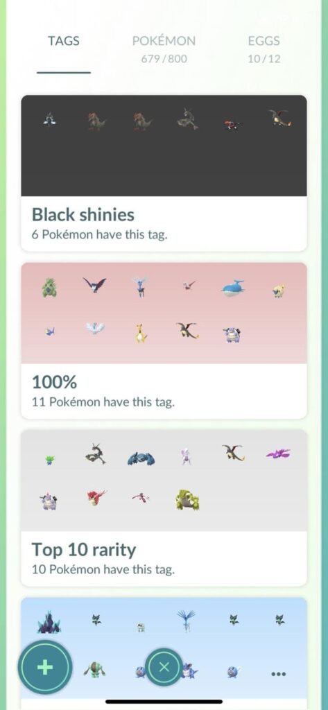 I color coded my shinies :)