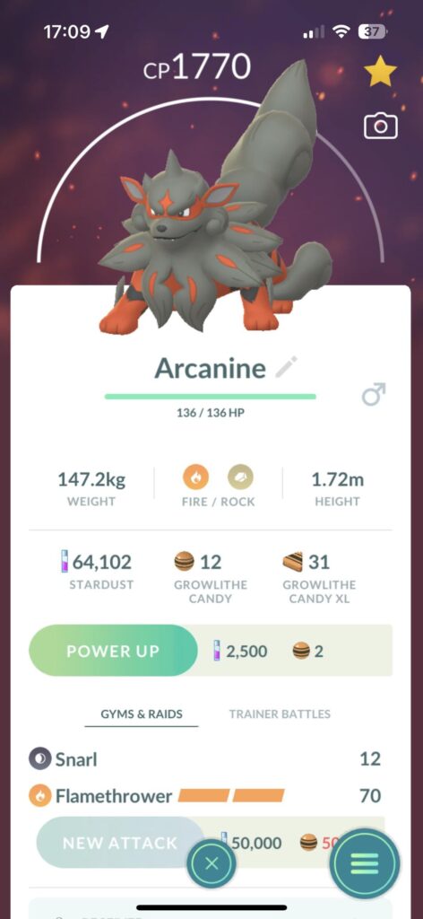 New Hisulan Arcanine