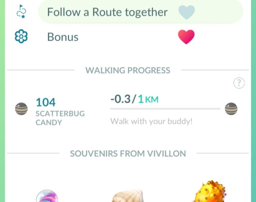 I somehow walked negative distance with my buddy! Anyone else seen that before?